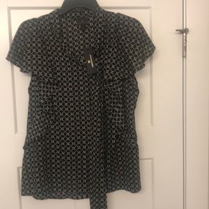 Brand New Black and White Blouse